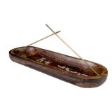 raajsee Wooden Brown Incense Holder -Incense Burner Holder Ash Catcher - Incense Stick Holder - Meditation and Yoga - Great Gift for Any Occasion Size 11x4 inch - Retail: $9
