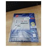 Avery Printable Business Cards with Sure Feed Technology, 2\ x 3.5\in, White, 100 Blank Business Cards, Inkjet Printer Paper (28371) - Retail: $5in