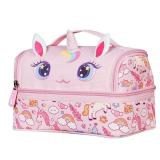 NOHOO Kids Insulated Lunch Bag Small Cute Reusable Pink Unicorn Food Box Bag for Girls Toddler Preppy School Kindergarten Daycare Use - Retail: $21