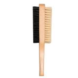 GranNaturals Double Sided Boar Bristle Hair Brush - Soft Hard Finishing and Smoothing Hairbrush for Slick Back to Style, Polish, and Lay Down Hair Flat to Create a Sleek Hairstyle for Bun, Slickback -