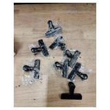 Black chip bag clips eight pack - and