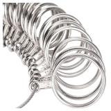Jewelry Sizers Stainless Iron Ring Size 0-13 Finger Ring Sizing Measuring Tool Ring Sizer Gauge Set Circle Models with Reusable Ring Sizer Belt - Retail: $5