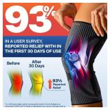 DR. BRACE ELITE Knee Brace with Size Stabilizer (2 Pack) Knee Brace for Women and Men, Workout, Sports, Daily Knee Compression Sleeve for Maximum Knee Pain Support and Fast Recovery (Pluto, Small) - R