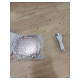 WOBSION Rechargeable Lighted Travel Makeup Mirror,1x/10x Compact Magnifying Mirror with Lights,Portable for Bag,4inch,Gift,Rose Gold - Retail: $18