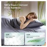 Bedsure Cooling Pillow Cases Queen Size Set of 2, Rayon Derived from Bamboo Queen Pillowcases, Dark Grey Pillow Case, Breathable and Silky Soft Bedding Pillow Covers with Envelope Closure, 20x30 Inche