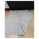 Menfts Running Shorts with Zipper Pockets 7 Inch Lightweight Quick Dry Gym Athletic Workout Shorts for Men (Light Grey, M) - Retail: $24