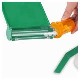 Medarchitect Right Hand Pill Counting Tray with Spatula (Green - L Shape)