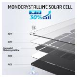 OYMSAE 10W 12V Solar Panel Car Battery Charger Portable Waterproof Power Trickle Battery Charger and Maintainer for Car Boat Automotive RV with Cigarette Lighter Plug and Alligator Clip - Retail: $26