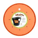 Bloem Ups-A-Daisy Round Planter Insert: 14\ - Orange - Durable Resin Disk, Drainage Holes, Place Inside A Planter, Use Less Potting Soil, for Indoor and Outdoor Use, Gardening - Retail: $12in
