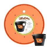 Bloem Ups-A-Daisy Round Planter Insert: 14\ - Orange - Durable Resin Disk, Drainage Holes, Place Inside A Planter, Use Less Potting Soil, for Indoor and Outdoor Use, Gardening - Retail: $12in