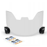 Football Visor for Helmet with Anti-Fog Clear Shield, Scratch-Resistant, UV Block Youth Football Visor Includes 6 Stickers, Carrying Pouch, Visor Clips, Universal Fit for All Helmets - Retail: $21