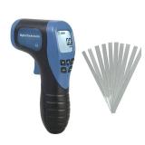 Handheld Digital Laser Tachometer Non-Contact RPM Meter Motor Speed Gauge Gun Measuring Range: 2.5-99999RPM with 10 Reflective Tapes - Retail: $23