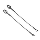 YOLLKY Rear Tailgate Support Cable Lift Gate Pickup Tailgate Lift Support Straps - Compatible for Dodge Ram 1500/2500 / 3500 1994-2002 - Replace Part 55345124AB, 55345125AB - Set of 2 - Retail: $12