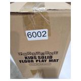 ProSource Foam Puzzle Floor Play Mat for Kids and Babies with Solid Colors, 36 or 16 Interlocking Tiles with Borders, Blue/Brown/Beige
