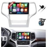 Android 13 Car Stereo for Jeep Grand Cherokee WK 2008-2013 with Wireless Carplay&Android Auto,9 Inch Car Radio with Mirror Link Bluetooth FM/RDS WiFi GPS Navigation SWC Dual USB+Backup Camera