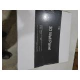 19.7 in. x 19.7 in. White PVC 3D Wall Panels Wavy Wall Design (12-Pack)
