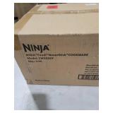 Ninja CW202GY Foodi NeverStick PossiblePot, Premium Set with 7-Quart Capacity Pot, Roasting Rack, Glass Lid & Integrated Spoon, Nonstick, Durable & Oven Safe to 500°F, Sea Salt Grey