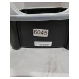 IRIS USA Large Open Top Cat Litter Box with High Sides, Scatter Shield & Scoop, Black