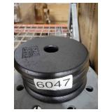 Yes4All Standard 1\" Cast Iron Weight Plate - Ideal for Strength Training - Multiple Weight: 5LB to 25LB (Single & Set of 4)