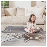 Regalo Portable My Cot®, Award Winning Brand, Toddler Cot, Gray, 48\" Long, 24.5\" Wide, Toddler Bed