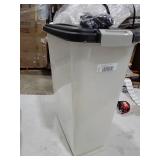 IRIS USA Airtight Pet Food Storage Container with Wheels, Black,