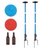 WIGERLON Frisbee Game Flying Disc Bottle Game,Lake Games Sandbar Games for Adults and Kids.Outdoor Polish Horseshoes Game Set