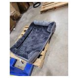 EHEYCIGA Orthopedic Dog Beds for Extra Large Dogs, Waterproof Memory Foam XL Pet Bed with Sides, Non-Slip Bottom and Egg-Crate Foam Big Dog Couch Bed with Washable Removable Cover, Dark Grey
