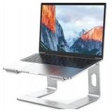 BESIGN LS03 Aluminum Laptop Stand, Ergonomic Detachable Computer Stand, Notebook Riser Compatible with Air, Pro, Dell, HP, Lenovo More 10-15.6\" Laptops, Silver