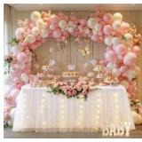 14FT White Tulle Table Skirt for Rectangle or Round Tables, White Tutu Table Skirt with Lights
