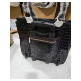 JKM & Company Rolling Laptop Bag for Women | Designer Wheeled Briefcase | Fits 13-17\" Laptops | Office Travel Computer Case