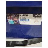 Cubix Outdoors Viva 14QT On-The-Go Personal Portable Hard Cooler Ice Chest | Everyday, Beach, Sports, Camping, Picnics, Lunch Box, Groceries/Market