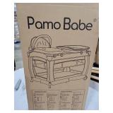 Pamo Babe Portable Playpen Foldable Playard for Baby and Toddler Mattress, Changing Table for Newborn Portable Playard