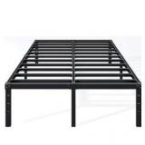 Hafenpo 18 Inch Full Bed Frame - Sturdy Metal Platform Full Size, No Box Spring Needed, Heavy Duty, Easy Assembly, Strong Bearing Capacity, Under Bed Storage, Black