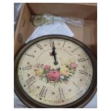 Howard Miller Dietrich Wall Clock II 549-664 Antique Brass Pendulum, Brass Finished Bezel, Quartz Movement, Automatically Adjust to Daylight Savings