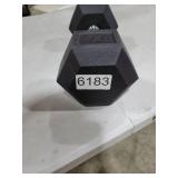 Amazon Basics Rubber Hex Dumbbell Hand Weight 25lb.