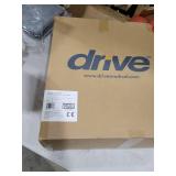 Drive Medical RTL12027RA 2-in-1 Raised Toilet Seat with Removable Padded Arms, Standard Seat