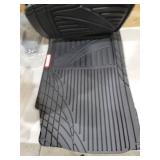 Motor Trend FlexTough Advanced Black Rubber Car Floor Mats Heavy Duty Trim to Fit All Weather Floor Mats for Cars Truck SUV - Automotive Car Interior Floor Liner Protection - Universal Fit