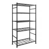 Storage Shelves - 5 Tier Shelf Organizer, Heavy Duty Garage Shelving Unit with Leveling Feet