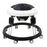 Quocdiog Baby Walker,Foldable Multi-Function Anti-Rollover Toddler Walker,Suitable for All Terrains for Babies Boys and Girls 6-18Months 9 Heights Adjustable(Black)