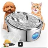 ORSDA Stainless Steel Cat Water Fountain, Automatic Pet Water Fountain