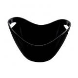 Ice Buckets 4l/1.0 Gallon with Handle Black Ice Bucket Portable Ice Bucket for Wine Chiller Bin Drink Buckets for Party Picnic Home Cooler