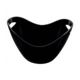 Ice Buckets 4l/1.0 Gallon with Handle Black Ice Bucket Portable Ice Bucket for Wine Chiller Bin Drink Buckets for Party Picnic Home Cooler