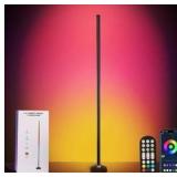 RGB Corner Floor Lamp - Smart RGB LED Corner Lamp with APP Remote 16 Million RGBW Color Changing Light 300+ Scene, Music Sync Lights & Timer Floor Lamps for Living Room Bedroom Game Room