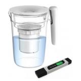 InvisiClean Filtered Water Pitcher with TDS Meter Included - Zero TDS Rated Filter