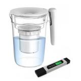 InvisiClean Filtered Water Pitcher with TDS Meter Included - Zero TDS Rated Filter