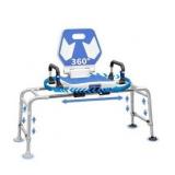 Shower Chair Swivel Tub Transfer Bench with Backrest with Non Slip Suction Cups 400lbs Weight Capacity Adjustable Height Shower Seat for Elderly Disabled Bathing Inside Shower