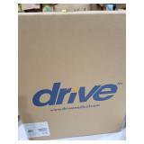 Drive Medical RTL12027RA 2-in-1 Raised Toilet Seat with Removable Padded Arms, Standard Seat
