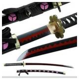 One Piece Swords,1045 Steel,Enma Zoro Sword,Full Tang,Real Katana,Handmade Japanese Samurai Sword,Mamga Katana