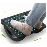 Foot Rest for Under Desk at Work - Ergonomic Foot Stools for Under Office Desk - Rocking Footrest with Roller Massager - Leg Rest for Chair, Computer Gaming - Promote Leg Circulation