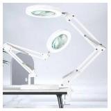 HITTI 10X Magnifying Glass with Light,
